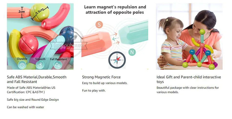 STEM Magnetic Building Toys – Educational Construction Set for Children