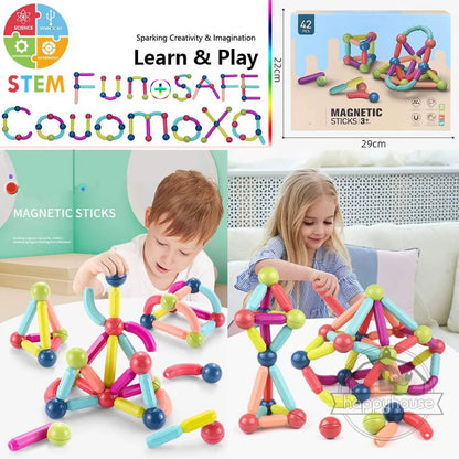 STEM Magnetic Building Toys – Educational Construction Set for Children
