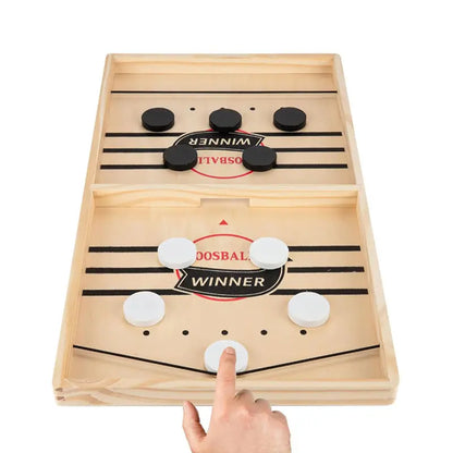 Fast Sling Puck Game – Wooden Table Battle for Kids & Parents