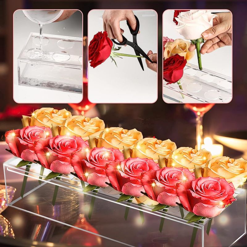 Transparent Flower Vase – Elegant Centerpiece for Dining or Events