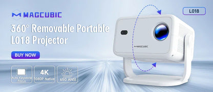 4K Android Projector – HY300 Pro with WiFi6, 260ANSI, BT5.0, and Home Theater Quality