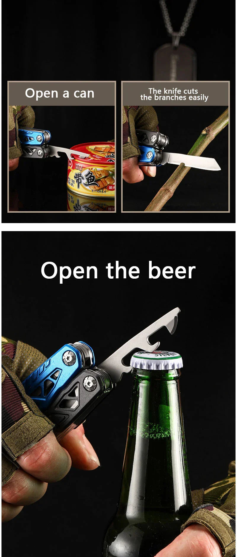 All-in-One Emergency Tool – Hammer, Pliers, Wrench & More in One